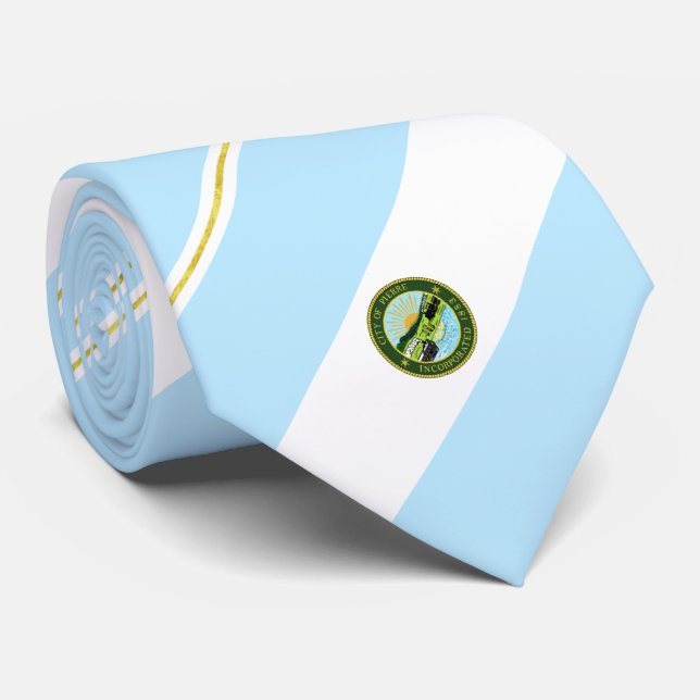 Pierre (South Dakota) city flagga Neck Tie Slips (Rullad)