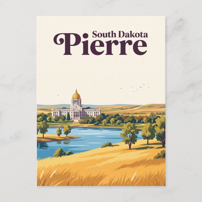 Pierre, South Dakota Vykort (Framsida)