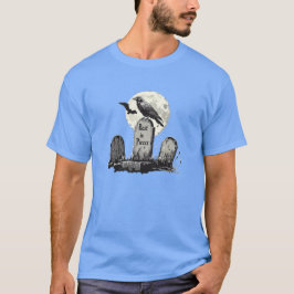 Pierre Tombale et Corbeau, Design Gothique T Shirt