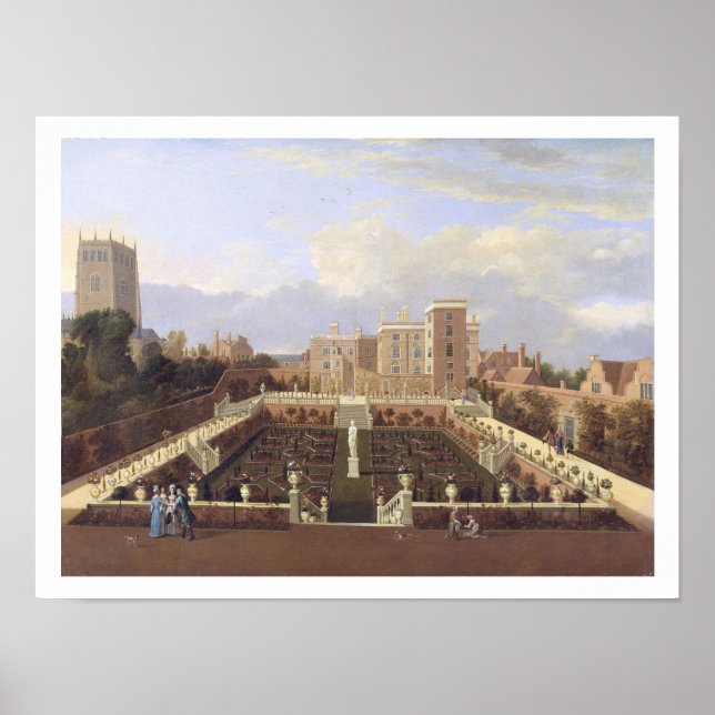 Pierrepont House, Nottingham, c.1708-13 (olja på c Poster (Framsidan)