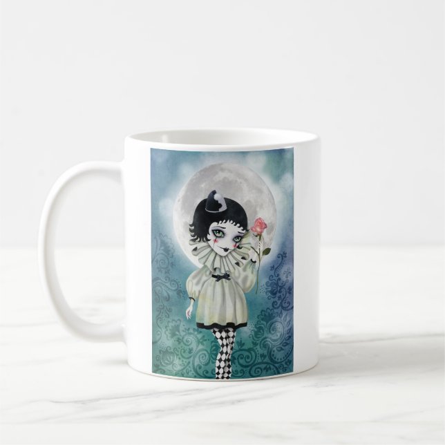 Pierrette under den isiga månen-mugg kaffemugg (Vänster)
