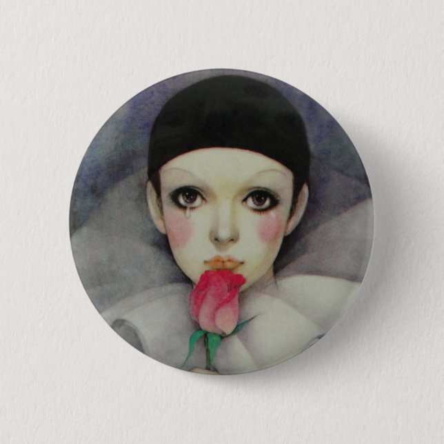 Pierrot 1980s Button Knapp (Framsida)