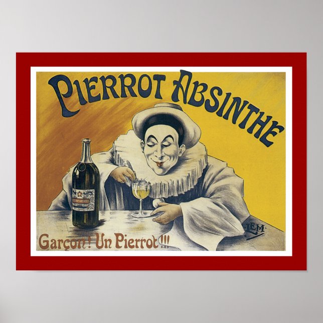 Pierrot Absinthe Poster (Framsidan)