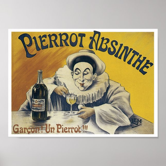 Pierrot Absinthe Poster (Framsidan)