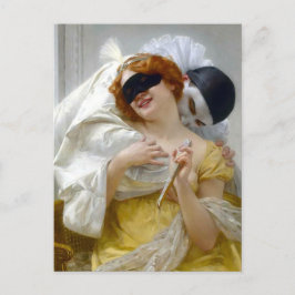 Pierrot and Columbine - Guillaume Seignac Vykort