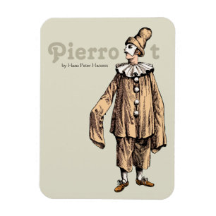 Pierrot av Hans Peter Hansen CC0176 Magnet