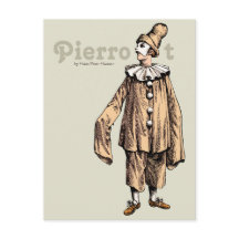 Pierrot av Hans Peter Hansen CC0733 Postcard