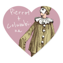 Pierrot + Columbina Kärlek par CC1078 Valentine