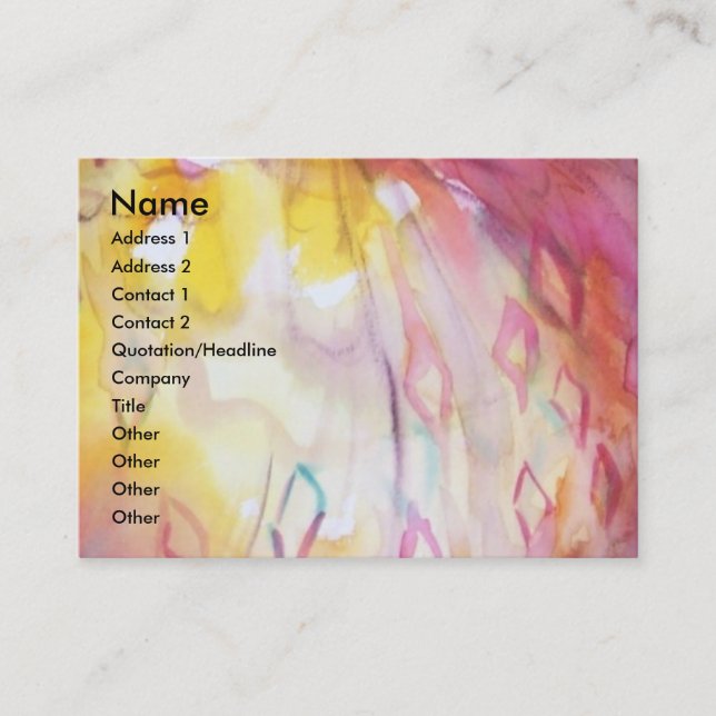 PIERROT OCH ARLECCHINA /Music,Decor,Theater Artist Visitkort (Framsida)