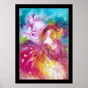 Pierrot och Arlecchina Poster