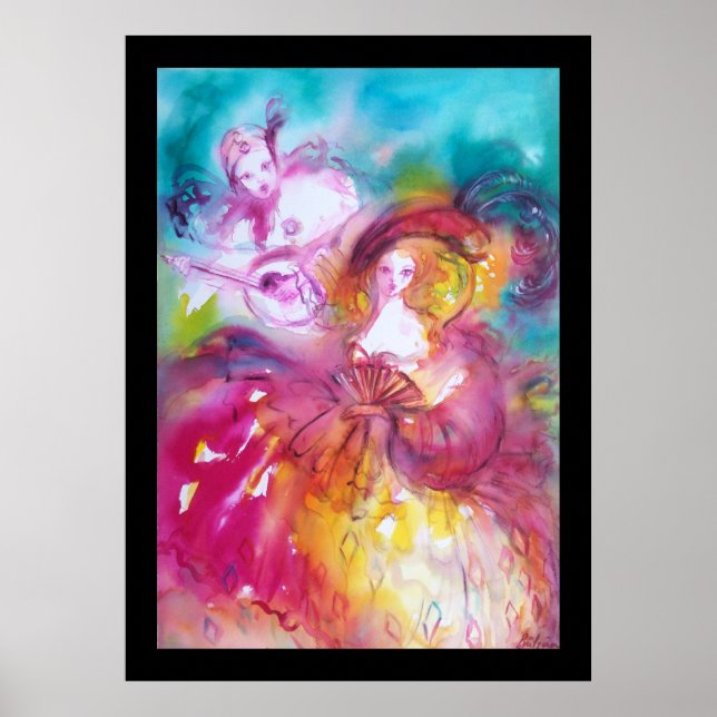 Pierrot och Arlecchina Poster (Framsidan)