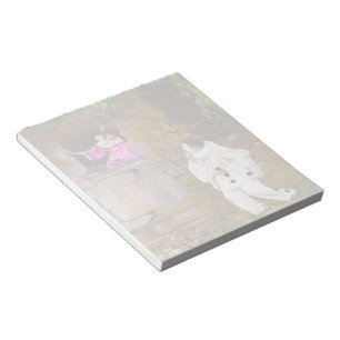 Pierrot och Columbine Anteckningsblock