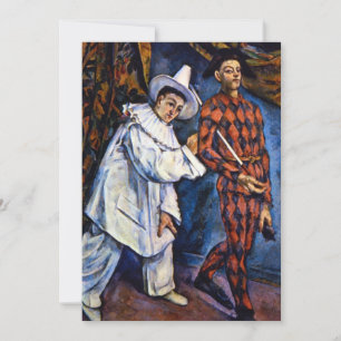 Pierrot och Harlequin, Mardi Gras av Paul Cezanne