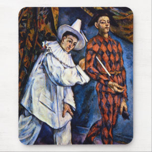 Pierrot och Harlequin, Mardi Gras av Paul Cezanne Musmatta