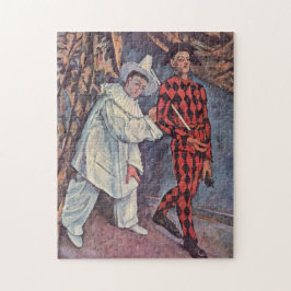 Pierrot och Harlequin Puzzle Pussel