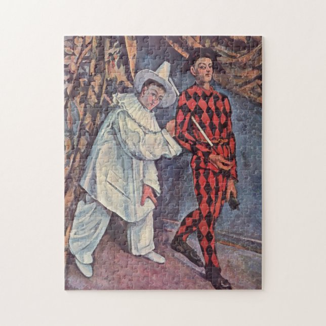 Pierrot och Harlequin Puzzle Pussel (Vertikal)