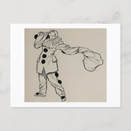 Pierrot Postcard Helg Vykort