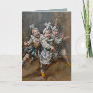 Pierrots - Viktat gratulationskort Kort