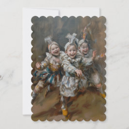 Pierrotter - Platt inbjudningsstorlek: 12,7 cm x 1 Inbjudningar