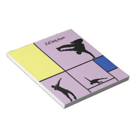 Piet Kärlek Dance Mondrian Street Hiphop Stil Anteckningsblock