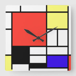 Piet Mondriaan , 1926 Sammansättning Fyrkantig Klocka