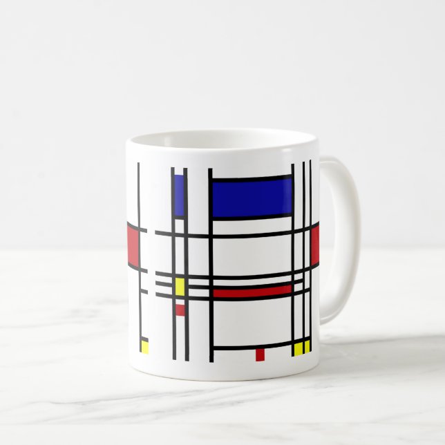 Piet Mondriaan, "Composition" Kaffemugg (Framsida höger)