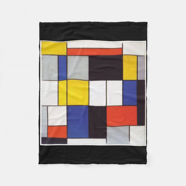 PIET MONDRIAAN - Compositon A 1923 Fleecefilt (Framsidan)