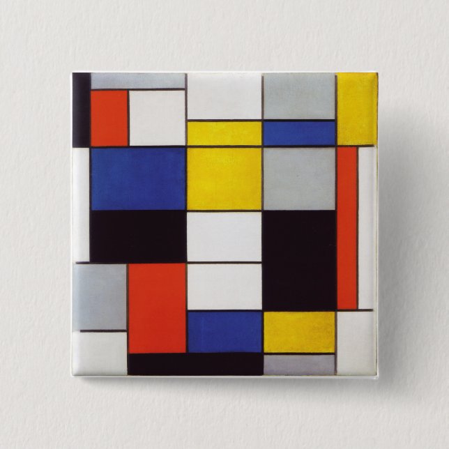 PIET MONDRIAAN - Compositon A 1923 Knapp (Framsida)