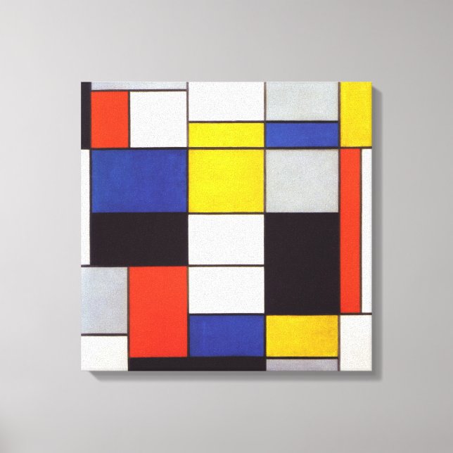 PIET MONDRIAAN - Sammansättning A 1923 Canvastryck (Framsida)
