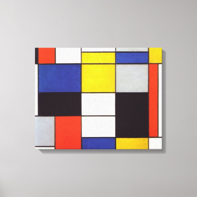 PIET MONDRIAAN - Sammansättning A 1923 Canvastryck (Framsida)