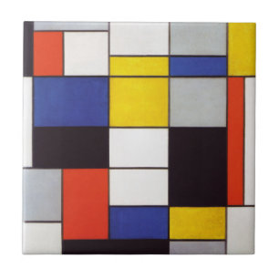 PIET MONDRIAAN - Sammansättning A 1923 Kakelplatta