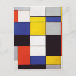 PIET MONDRIAAN - Sammansättning A 1923 Vykort