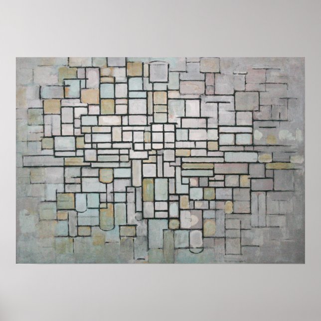 PIET MONDRIAAN - Sammansättning nr 11 1913 Poster (Framsidan)