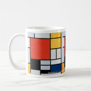Piet Mondrian Abstrakt Kaffemugg
