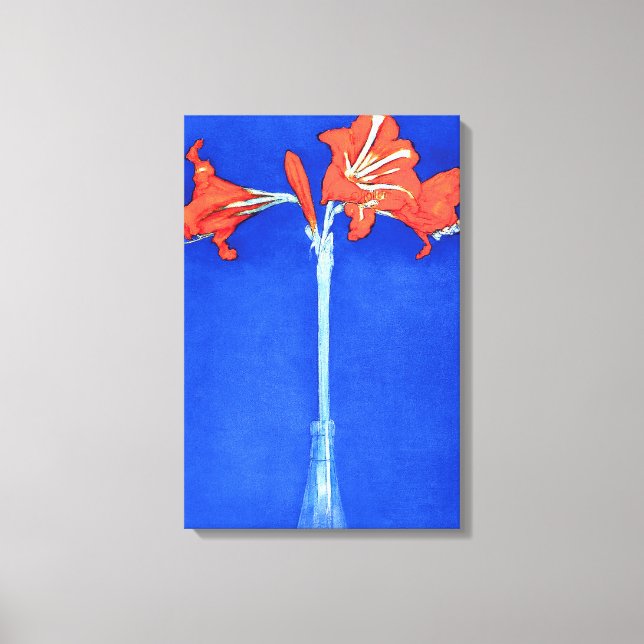 Piet Mondrian - Amaryllis Fine Art Färger Canvastryck (Framsida)