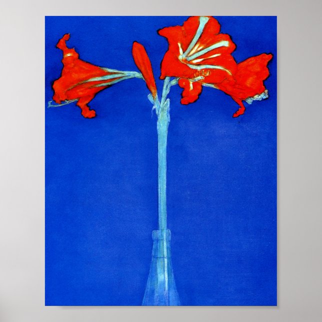 Piet Mondrian Amaryllis Poster (Framsidan)