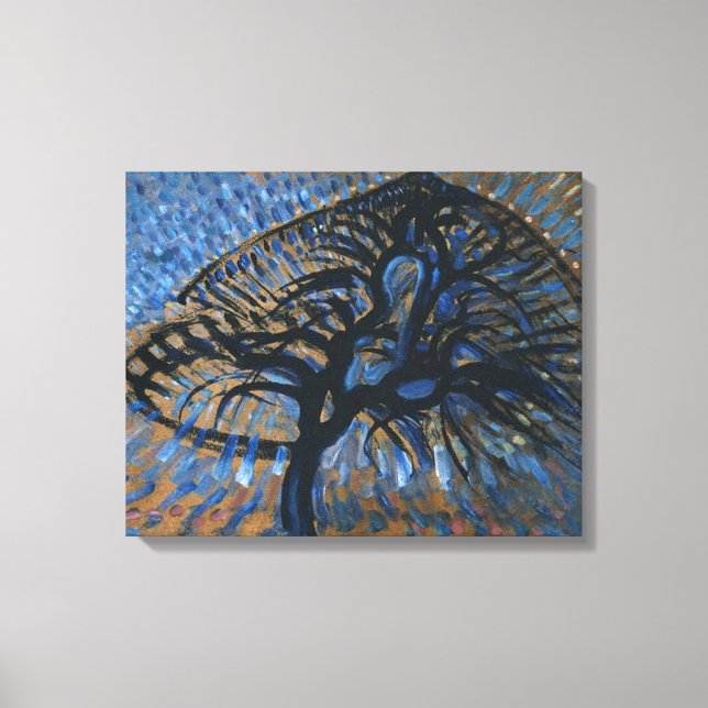 PIET MONDRIAN APPLE BLOMMAR TRÄD ABSTRAKT SKRIV UT CANVASTRYCK (Framsida)