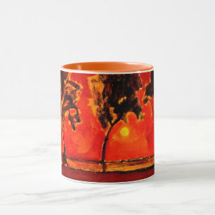 Piet Mondrian art, Träd från Geine i Moonrise Mugg