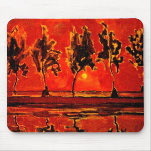 Piet Mondrian art, Träd från Geine i Moonrise Musmatta