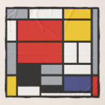Piet Mondrian, blandning med stor röd Flygplan Sjal<br><div class="desc">Scarf inspirerad av Piet Mondrians sammansättning med Large Red Flygplan,  Gult,  Black,  Grått och Blue De Stijl,  modern konst.</div>