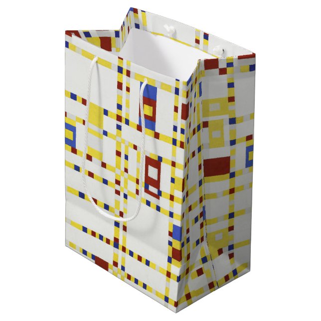 Piet Mondrian Broadway Boogie Woogie Abstrakt Kons (Framsidan Vinklad)