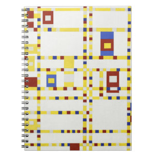Piet Mondrian Broadway Boogie Woogie Abstrakt Kons Anteckningsbok