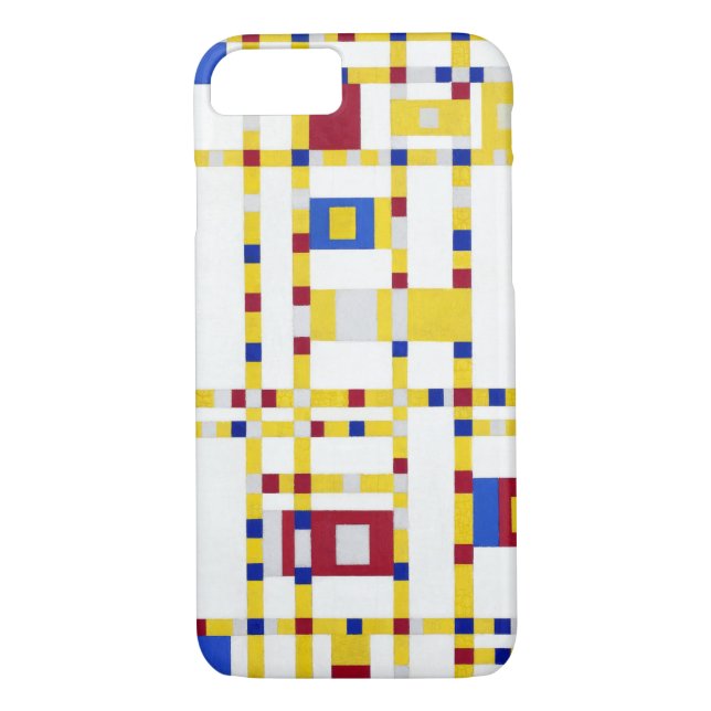 Piet Mondrian Broadway Boogie Woogie Case-Mate iPhone Skal (Baksida)