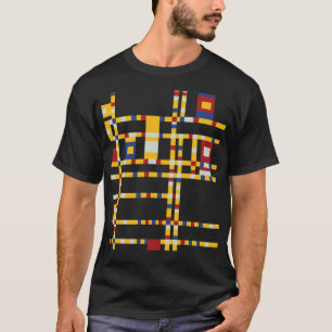 Piet Mondrian - Broadway Boogie Woogie Modern kons T Shirt