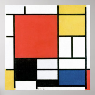 Piet Mondrian Composition Abstrakt Art Geometry Poster