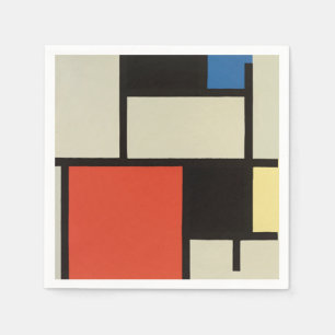 Piet Mondrian Composition Abstrakt Painting Pappersservett