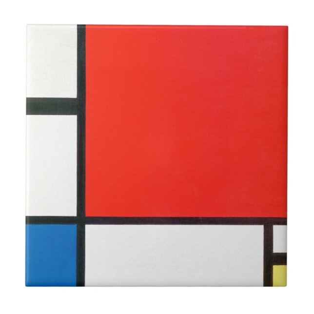 Piet Mondrian Composition With Red Kakelplatta (Framsidan)