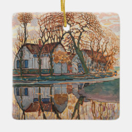 Piet Mondrian - Farm nära Duivendrecht Julgransprydnad Keramik