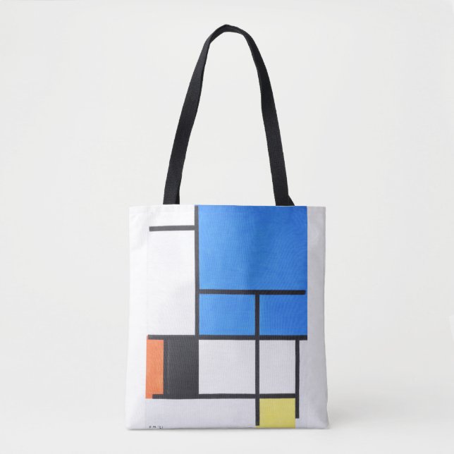 Piet Mondrian-handväska Tygkasse (Framsida)