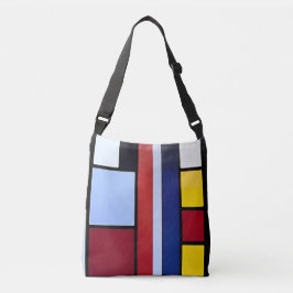 Piet Mondrian Inspired Abstrakt Kor-Body Tote Axelväska